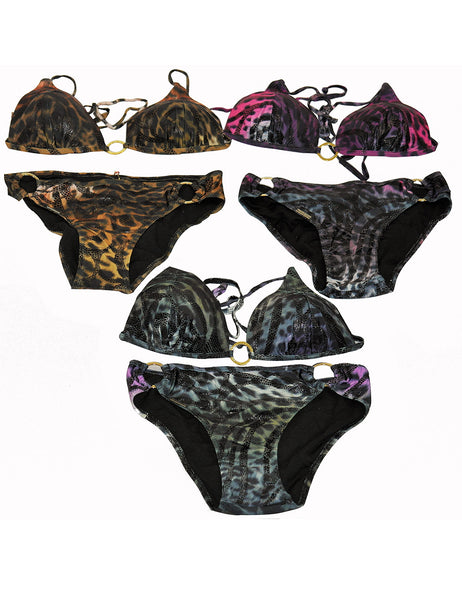 Bikini Badeanzug Bademode Swimsuit Beachwear Leopard Muster UT1258