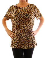 Damen Shirt Leopard Muster 536