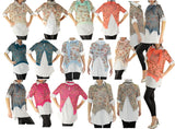 Hemd Shirt Tunika Poncho Bluse Tank TOP 3 Teile SET T-Shirt Gr XS-S-M