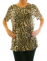 Damen Shirt Leopard Muster 536