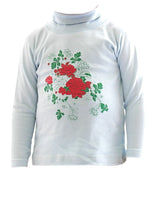 Kinder Mädchen Rollkragenpullover Shirt Langarm Pullover Rose BFL-HN-02