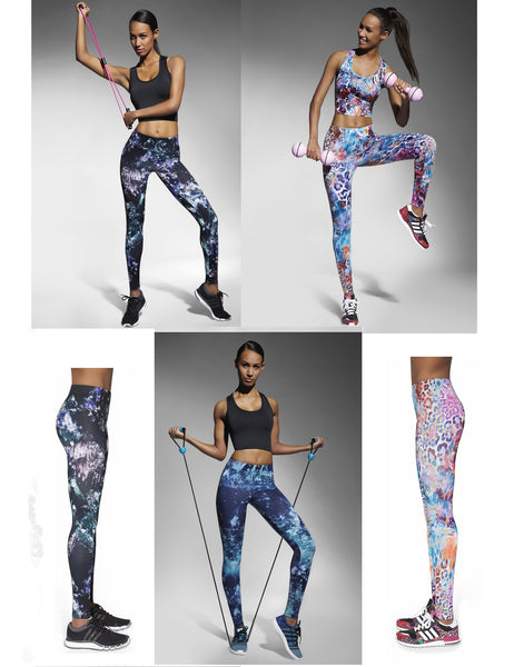 Y24 Sportleggins Sport Leggings Muster Radler Jogging Yoga Fitness Trend Hose