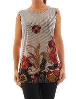 Damen Shirt Blumen Muster 546